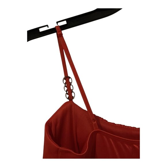 Junior's Appropriate Behavior Bubble Dress Pink Salmon Size Medium - Picture 8 of 16